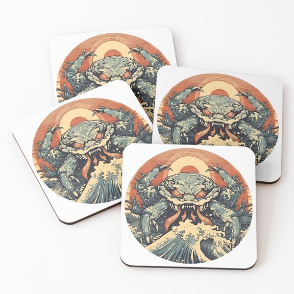 Item preview, crab in a japanese style art design designed and sold by NickLivin.