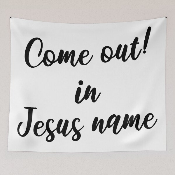 Item preview, Come out in Jesus name Black designed and sold by Family Journey with God.