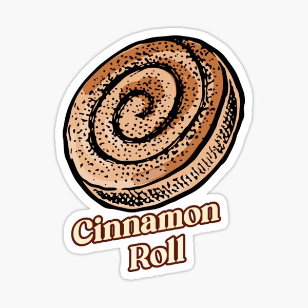Cinnamon Roll Sticker – Meredith Ann Illustration