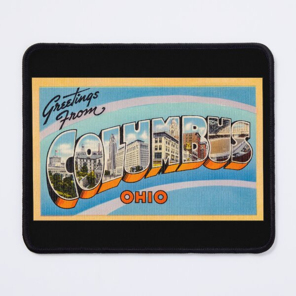 Item preview, Greetings from Columbus, Ohio. This digitally restored 1930's era vintage postcard is perfect gift for the Columbus, OH lover and features many historic landmarks designed and sold by BBTravels.