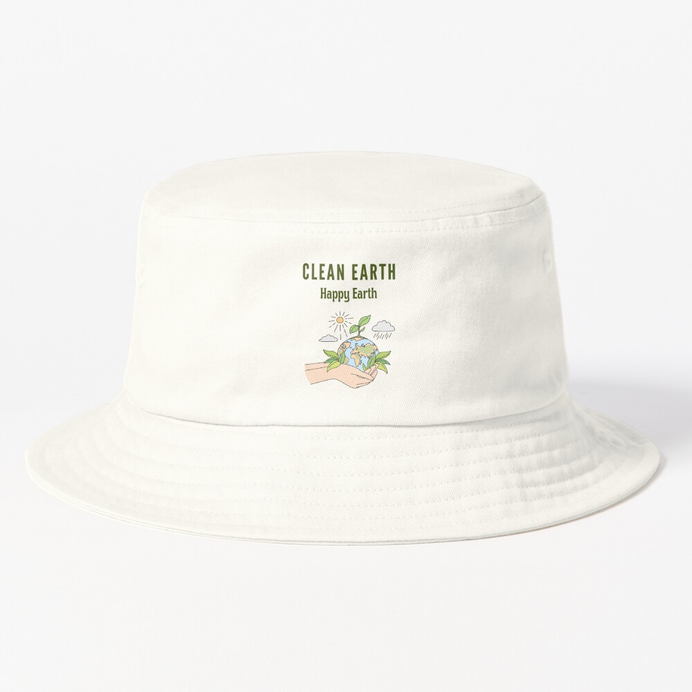 Save the Earth Kill Yourself Funny Environmental Embroidered Bucket Hat