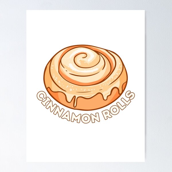 Item preview, Cute Cinnamon Roll Delight - Irresistible Pastry Design designed and sold by ElLocoMus.