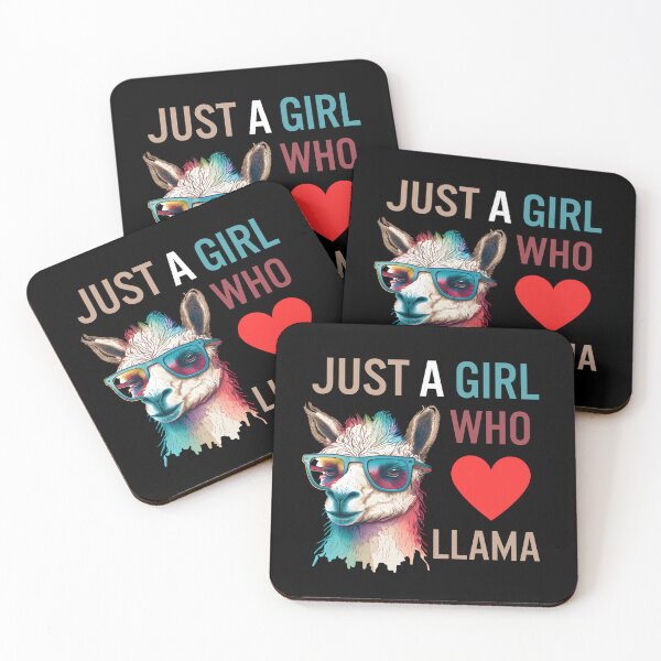 Item preview, Just A Girl Who Loves Llama designed and sold by LlamaLoversShop.