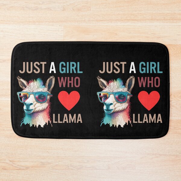 Item preview, Just A Girl Who Loves Llama designed and sold by LlamaLoversShop.