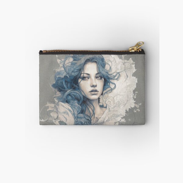 Item preview, Girl with Blue Hair designed and sold by Splargo Digital Prints.