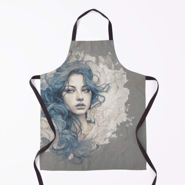 Item preview, Girl with Blue Hair designed and sold by Splargo Digital Prints.