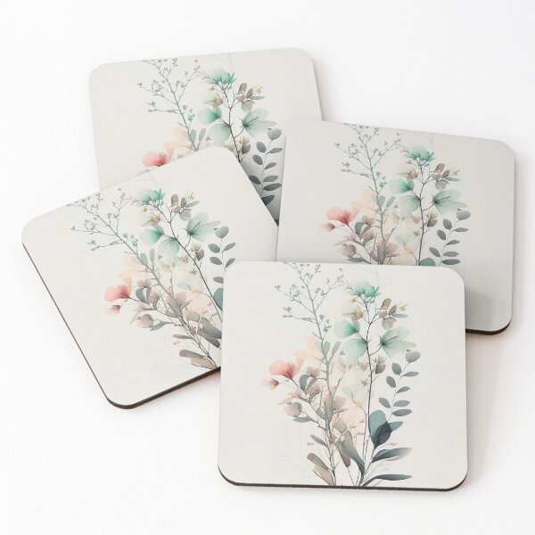 Item preview, minimalistic flowers, boho flower art, flower bouquet designed and sold by ArtVilleStore.