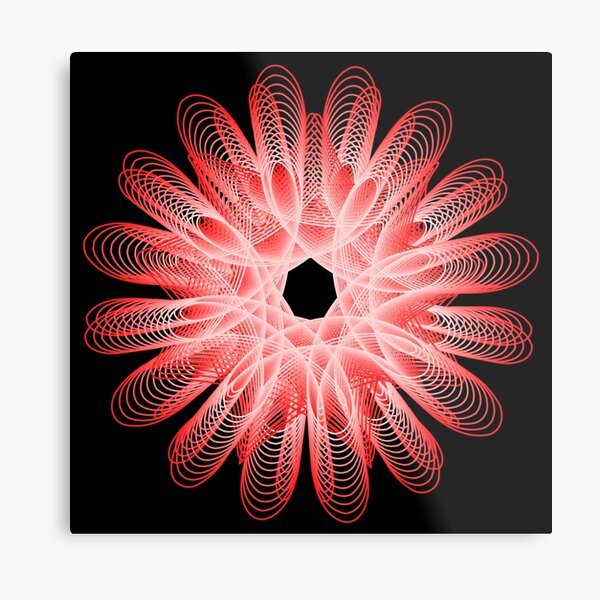 Abstract Spiral Fantasy 3 Metal Print