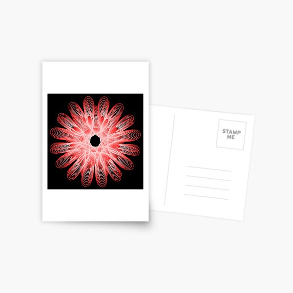 Abstract Spiral Fantasy 3 Postcard