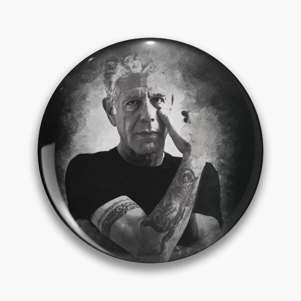 Item preview, Anthony Bourdain - Acuarela en blanco y negro vintage designed and sold by TeeMonsters.