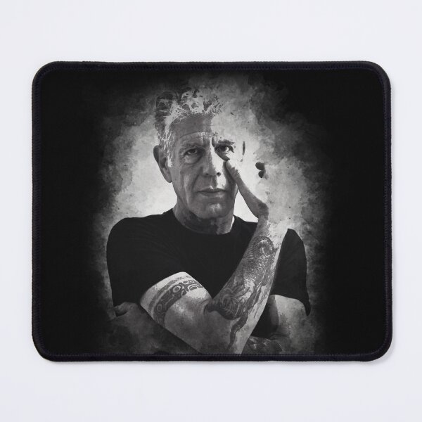 Item preview, Anthony Bourdain - Vintage Black and White Watercolour designed and sold by TeeMonsters.