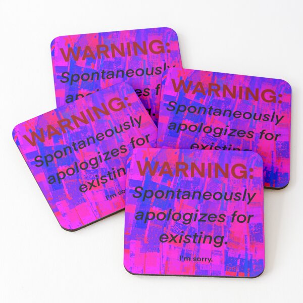 Item preview, Anxiety warning designed and sold by Spacey-Stacey.
