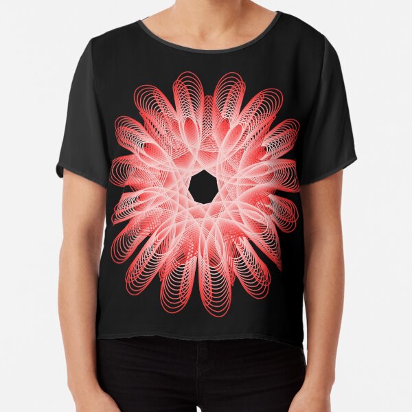 Abstract Spiral Fantasy 3 Chiffon Top