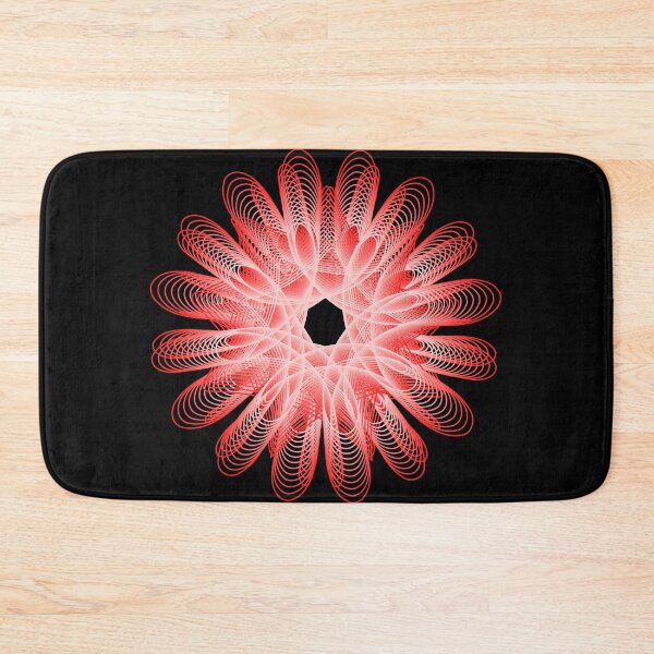 Abstract Spiral Fantasy 3 Bath Mat