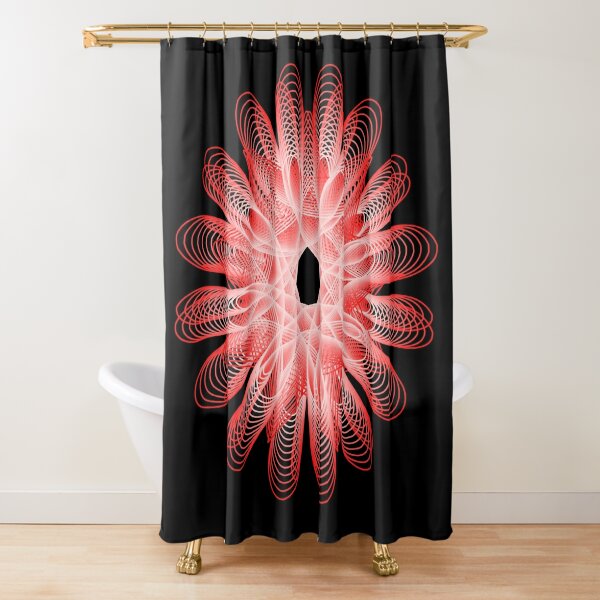 Abstract Spiral Fantasy 3 Shower Curtain