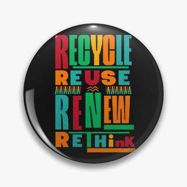 Item preview, Recycle reuse renew rethink colorful designed and sold by somi3art.