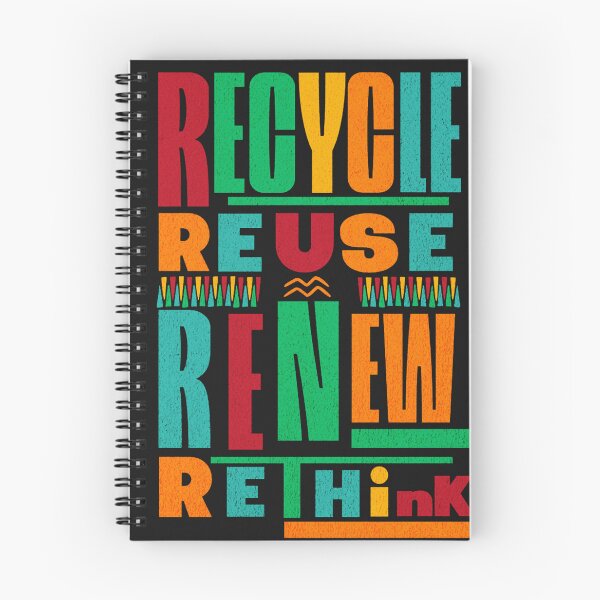 Item preview, Recycle reuse renew rethink colorful designed and sold by somi3art.