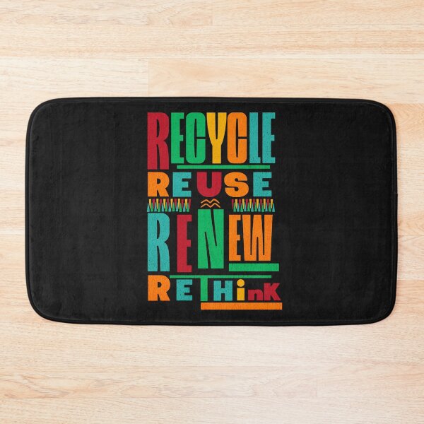 Item preview, Recycle reuse renew rethink colorful designed and sold by somi3art.