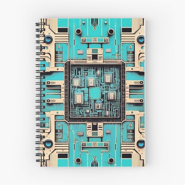 Item preview, Blue motherboard pattern designed and sold by knuppify.