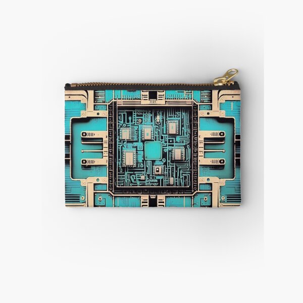 Item preview, Blue motherboard pattern designed and sold by knuppify.