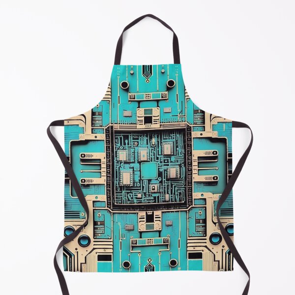 Item preview, Blue motherboard pattern designed and sold by knuppify.