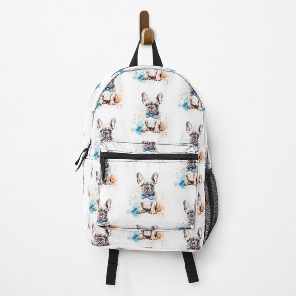 Item preview, French bulldog puppy watercolor, colorful designed and sold by AmandaGreenwood.