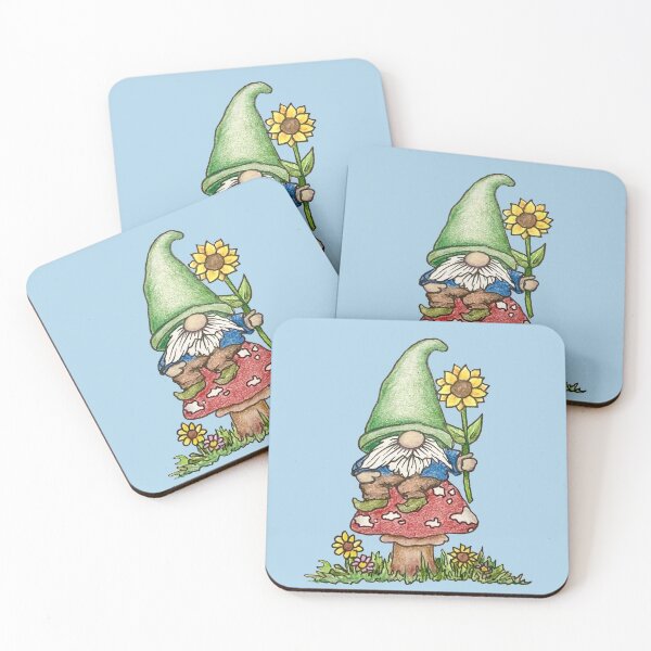 Item preview, Gnome sitting on a mushroom designed and sold by SarahCD13.