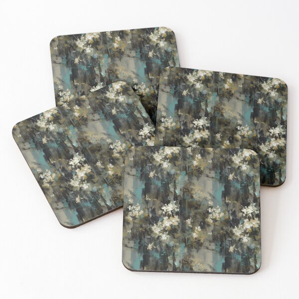 Item preview, Abstract dark floral #2 designed and sold by tigerlily-art.