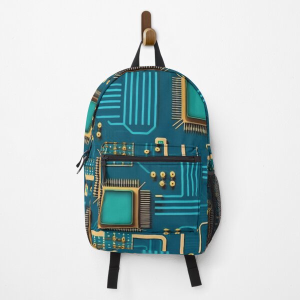 Item preview, Blue motherboard pattern designed and sold by knuppify.