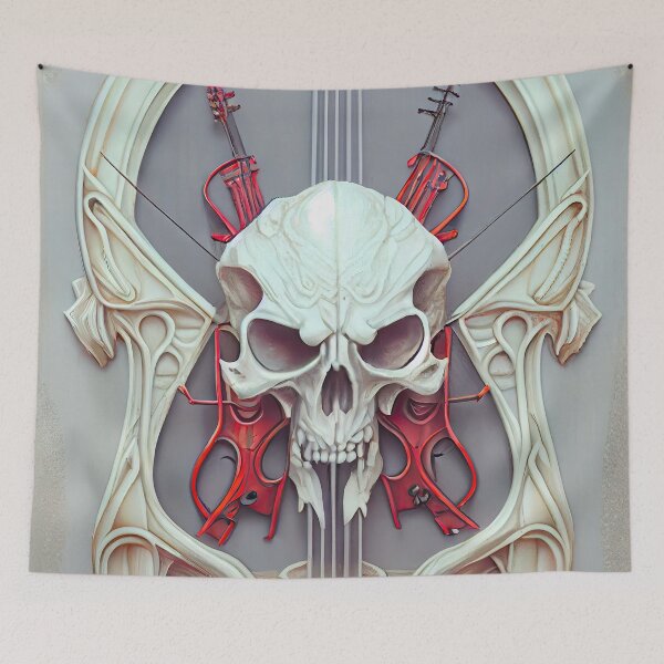 Item preview, Modern Skull Wall Art designed and sold by OccultDreams.
