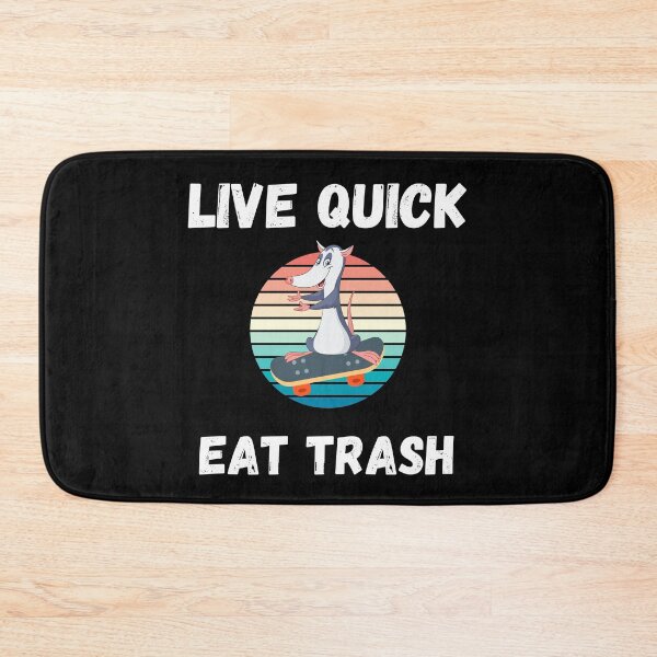 Item preview, Live Quick Eat Trash (Opossum) designed and sold by Leaping-Toad.