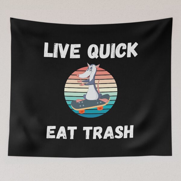 Item preview, Live Quick Eat Trash (Opossum) designed and sold by Leaping-Toad.