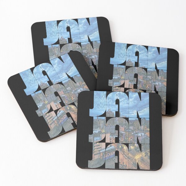 Item preview, Jackson, Mississippi JAN Cityscape Repeating Pattern designed and sold by CrabbyLobster.
