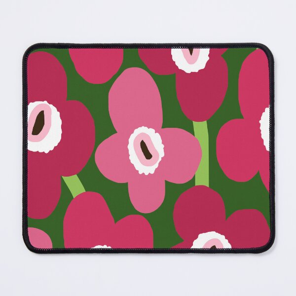 Item preview, Iconic Retro Scandinavian Flowers in Pink and Green designed and sold by Deutschic.
