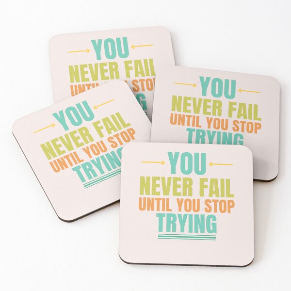 Item preview, You Never Fail Until You Stop Trying designed and sold by Benchamart.