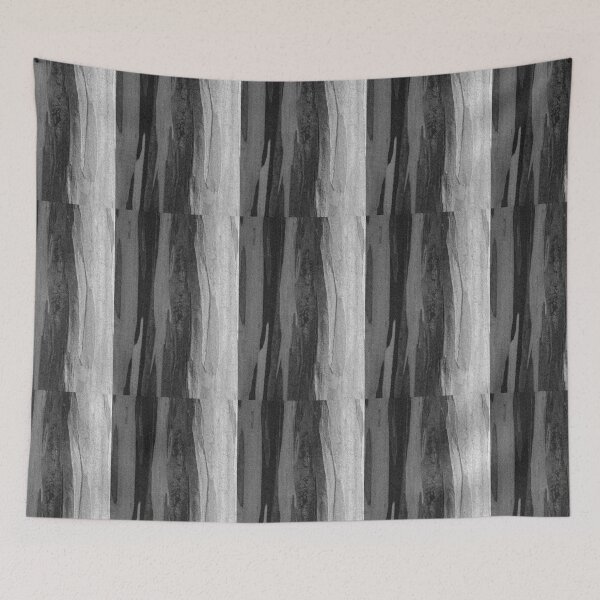 Item preview, Tree Bark Texture Grain Effects Black and White Vertical designed and sold by eddiebarronshop.