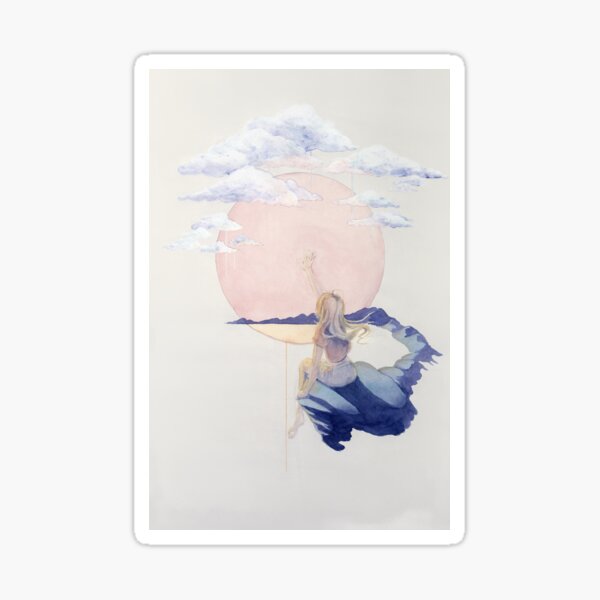 find me amongst the clouds Sticker
