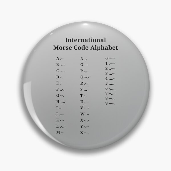 Item preview, International Morse Code Alphabet  designed and sold by Xoquito.