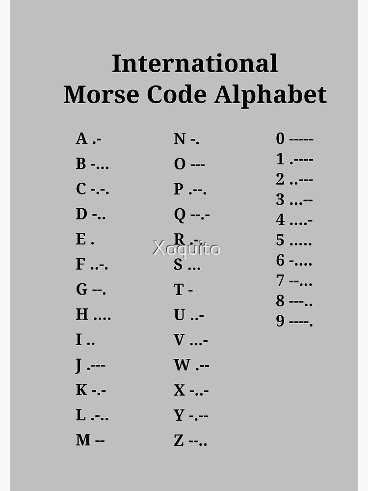 International Morse Code Alphabet international-morse-code-alphabet-journal-for-sale-by-xoquito-redbubble