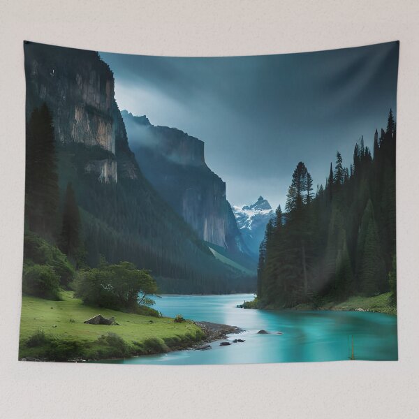 Item preview, Cloudy day in alaska wilderness designed and sold by RK - Shop.