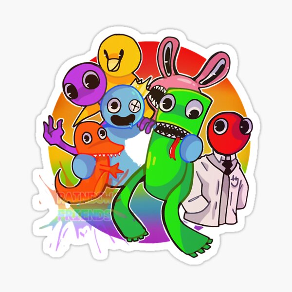 Red X Magenta Mistletoe (Rainbow Friends) | Sticker