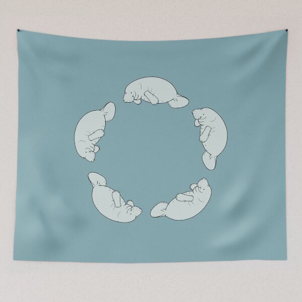 Item preview, cute manatees floaty potato designed and sold by ZajeBala.