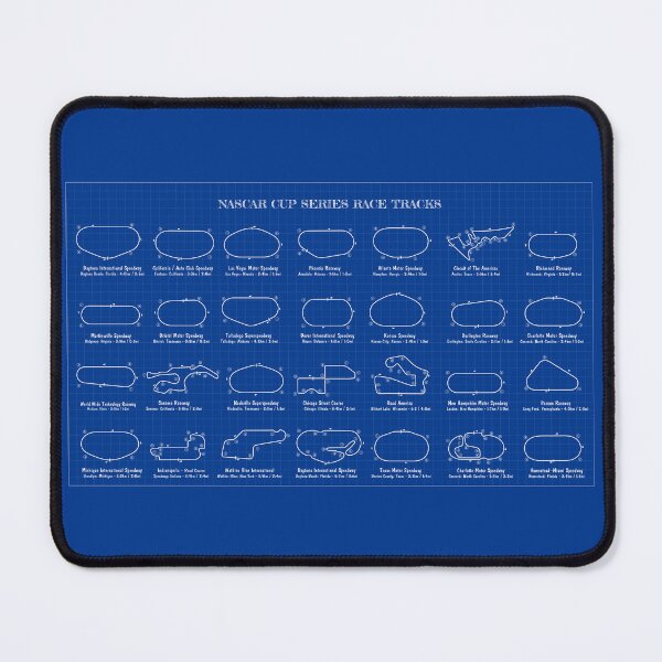 Aperçu de l'œuvre NASCAR Race Tracks  (Blueprint) créée et vendue par BGALAXY.