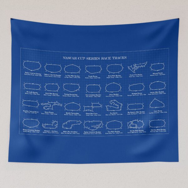 Item preview, NASCAR Race Tracks  (Blueprint) designed and sold by BGALAXY.