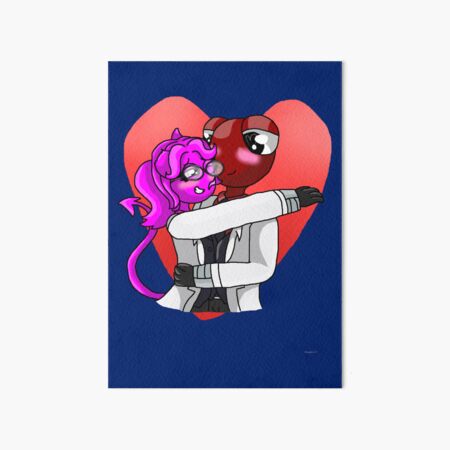 Red X Magenta Mistletoe (Rainbow Friends) | Art Board Print