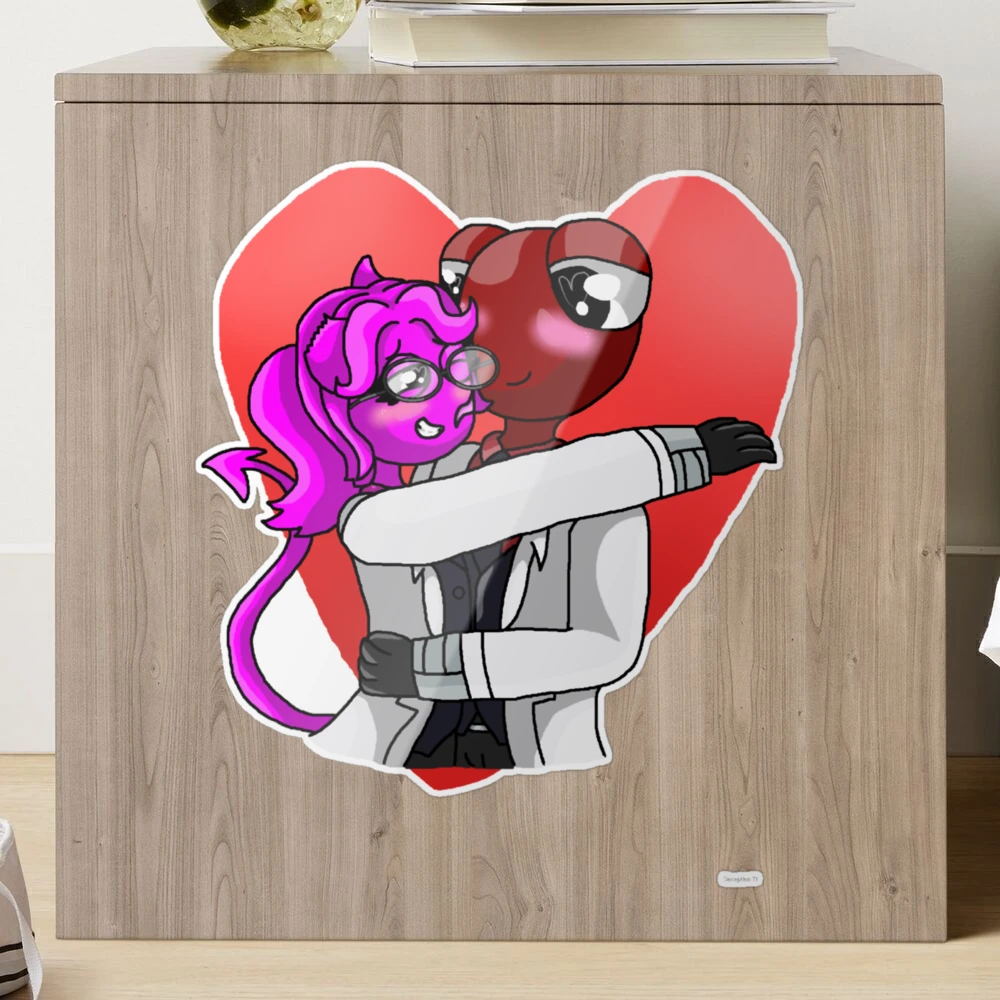 Red X Magenta (Rainbow Friends OC X Canon) Art Board Print for