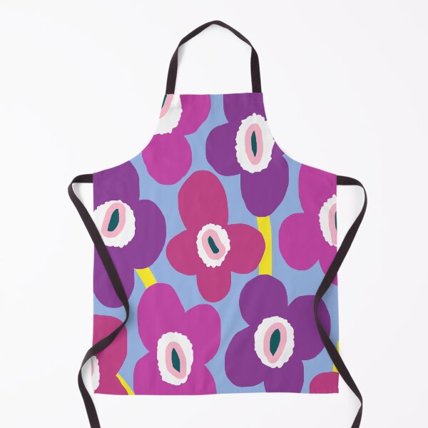 Item preview, Iconic Retro Scandinavian Floral Pattern in Purple and Mauve designed and sold by Deutschic.
