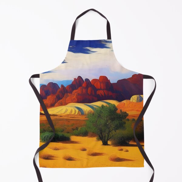 Artikelvorschau, Wüstenlandschaft, pastos, Ai Generated Art entworfen und verkauft von ACC .
