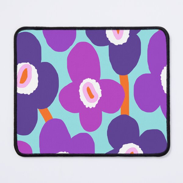 Item preview, Iconic Retro Scandinavian Purple Flowers designed and sold by Deutschic.