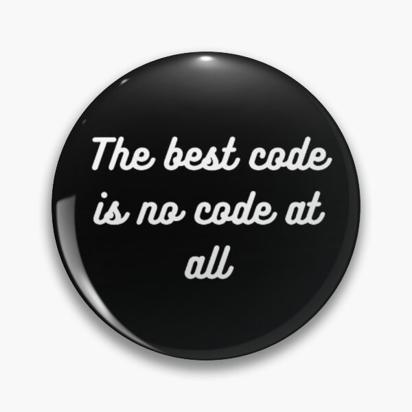 Item preview, The best code is no code at all designed and sold by TeePassion.